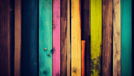 Abstract Geometric wooden backgrounds full Color. Ai generativeの素材