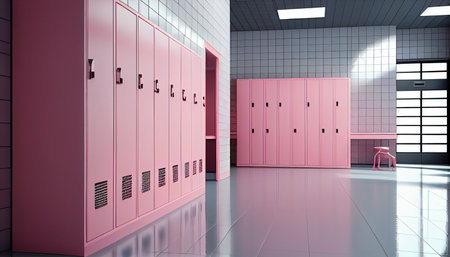 luxury and very clean dressing room in european style, ai generativeの素材