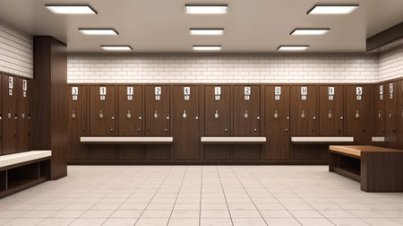 luxury and very clean dressing room in european style, ai generativeの素材