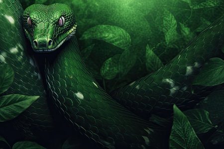 Venomous Viper - Reptile Snake Photo Series, ai generativeの素材
