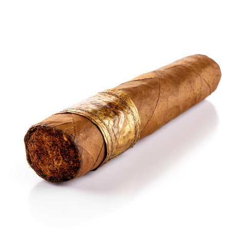 Cigar isolated on a white background. Ai generativeの素材