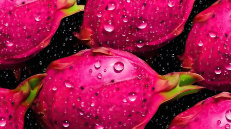 Dragon fruit close up view.の素材