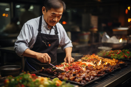 Top view of a Thai street food ,The market in Thailand is full of food. And will sell on the street,street food thailandの素材