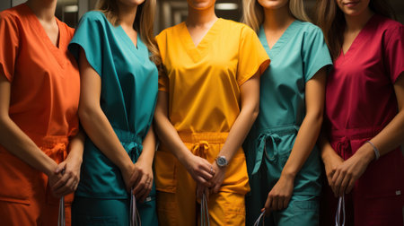 team or group of doctors and nursesの素材