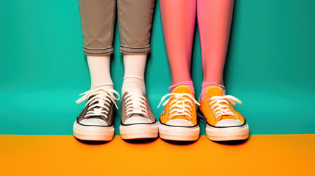 Classic old school sneakersの素材