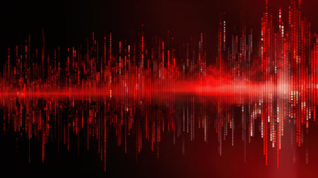 Digital binary code matrix background - scientific technology data binary code network conveying connectivity, complexity and data flood of modern digital ageの素材