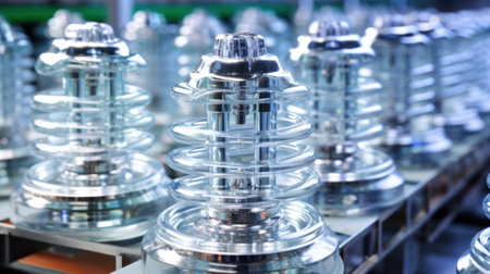 Electrical insulators ready for sale or delivery to the buyer.の素材