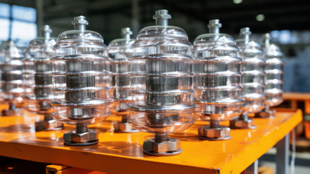 Electrical insulators ready for sale or delivery to the buyer.の素材