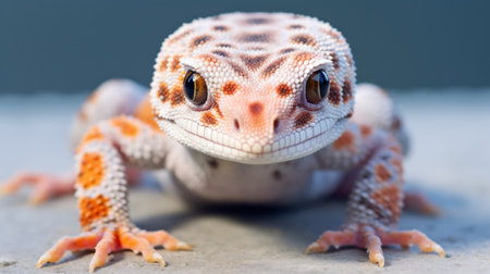 Gekko gecko, the tokay gecko lizard outdoorsの素材