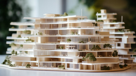 house modern contemporary style on table.の素材