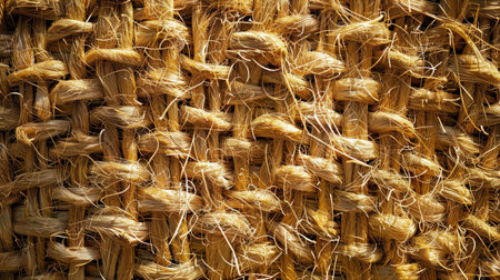 Beige straw carpet for texture or background. Texture background Dry grass collected in the matの素材