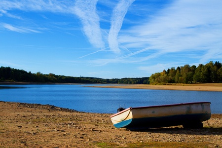water and skyの写真素材