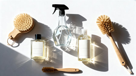 Minimalist Cleaning Products Studio Shotの素材