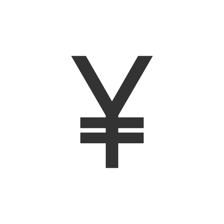 Yuan, yen sign Flat design Vectorの写真素材