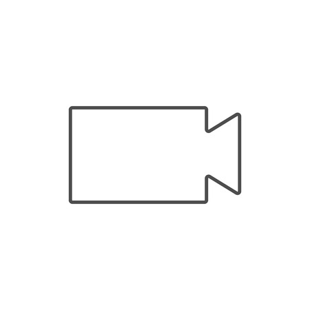 Video camera icon. Flat design Vectorのイラスト素材