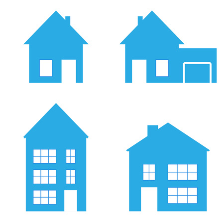 Home icon. Set Vector illustrationのイラスト素材