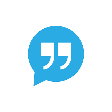 Quote icon Vector flat design styleの写真素材