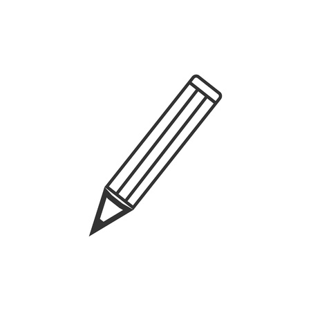 Edit, pencil, write icon. Vector illustration, flat design.の写真素材
