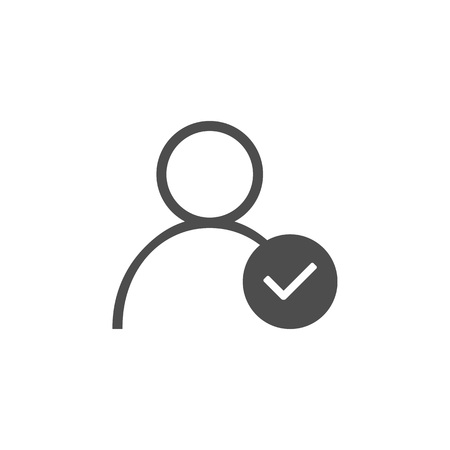 People Icon. User sign icon. Vector illustration flatのイラスト素材