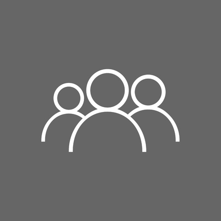 People Icon. User sign icon. Vector illustration, flat design.の写真素材