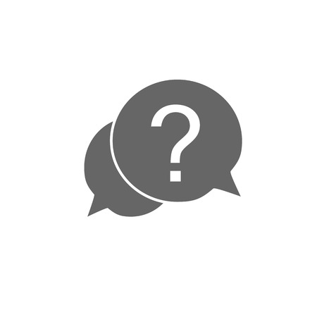 Faq icon, question icon. Vector illustration Flatのイラスト素材