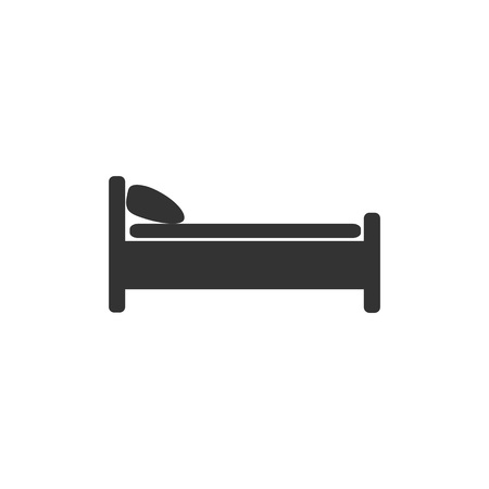 Vector illustration, flat design bedのイラスト素材