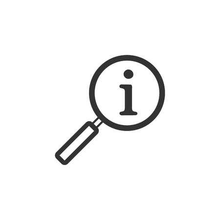 Lupe. Search instruction. Vector illustration Magnifying glassのイラスト素材