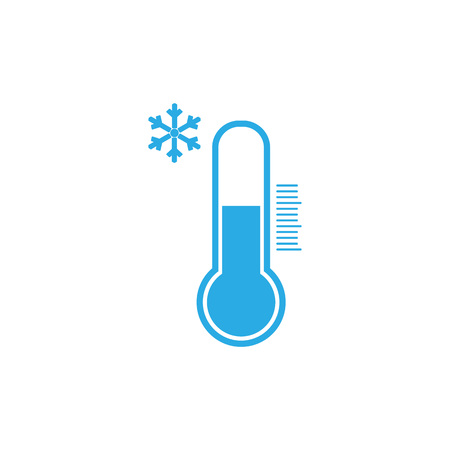 Thermometer icon, vector illustration. Cold weather Flatのイラスト素材