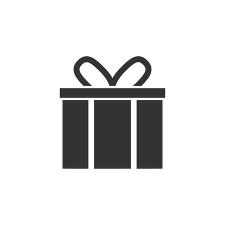 Gift box sign icon. Vector illustrationの写真素材