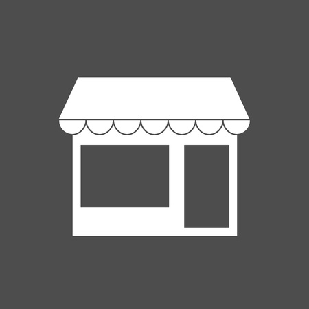 Commerce, shop store icon Vector flatのイラスト素材
