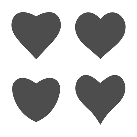 Vector illustration, flat design. Heart icon love symbolのイラスト素材