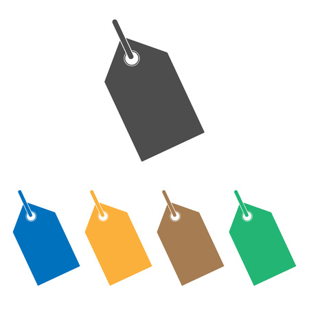 Vector illustration, flat design tagのイラスト素材