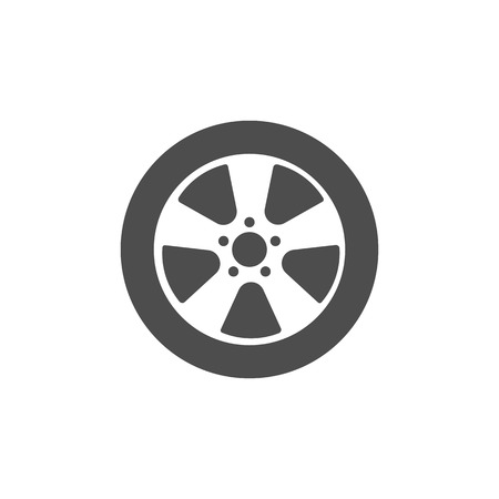Vector illustration, flat design. Transport tire iconのイラスト素材