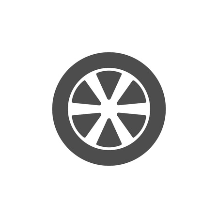Vector illustration, flat design. Transport tire iconのイラスト素材
