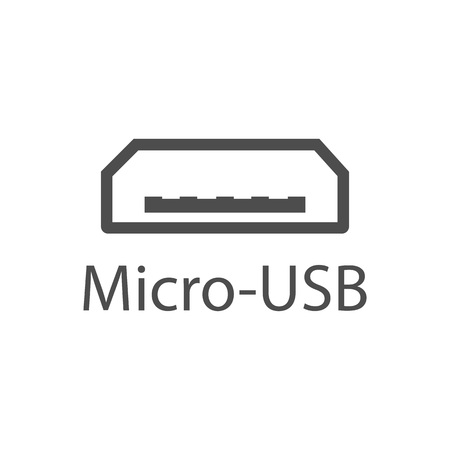Usb port icon Micro-USB sign.のイラスト素材