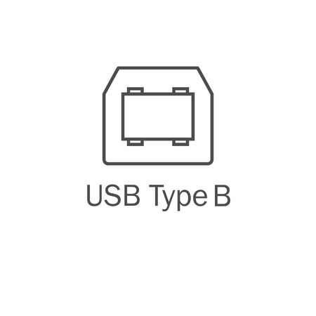 Usb port icon Usb type Bのイラスト素材