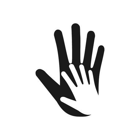 Hand, charity caring icon Vector flatのイラスト素材