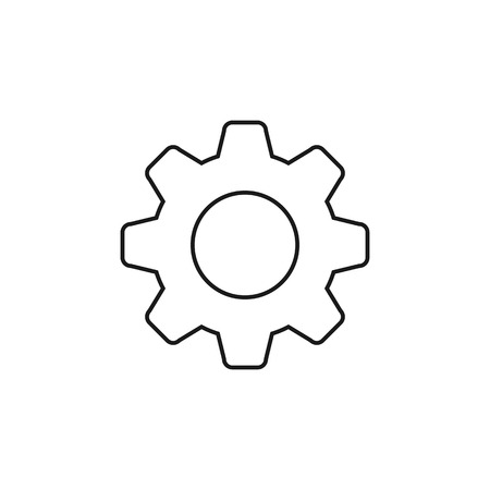 Setting icon. Flat style design Vectorのイラスト素材