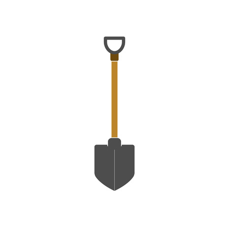 Building, construction, dig, garden industry shovel icon Vector illustrationのイラスト素材