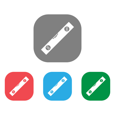 Building level icon. Bubble Level. Vector illustration flatのイラスト素材
