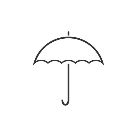 Umbrella icon, weather symbol. Vector illustration Flatのイラスト素材