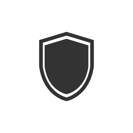 Shield icon. Protection sign. Vector illustration flatのイラスト素材