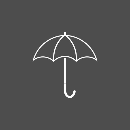 Umbrella icon, weather symbol. Vector illustration Flatのイラスト素材