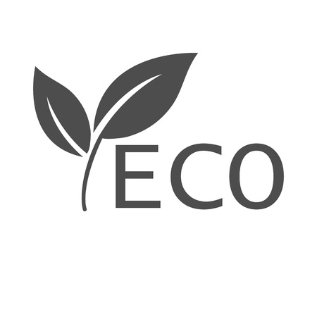 Eco icon. Ecology sign. Vector illustration flatのイラスト素材