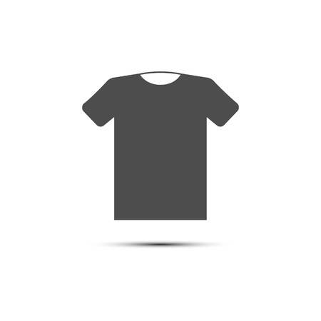 Vector illustration, flat design. Clothes t shirt iconのイラスト素材