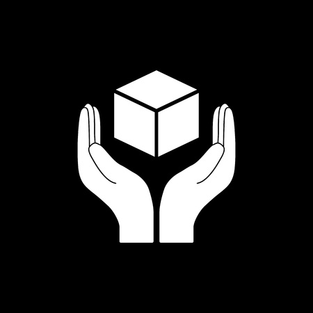 Vector illustration, flat design. Handle with careのイラスト素材