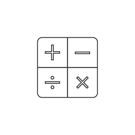 Vector illustration, flat design. Business calculator iconのイラスト素材