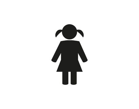Vector illustration, flat design. Child baby iconのイラスト素材
