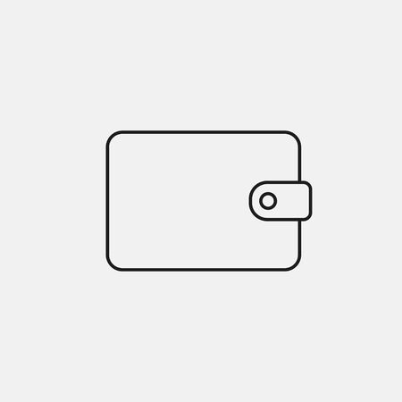 Vector illustration, flat design. Billfold purse wallet iconのイラスト素材