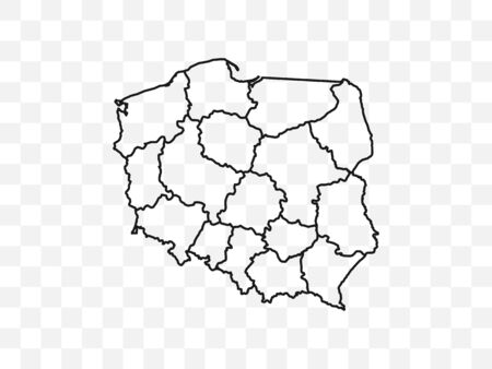 map on transparent background. Vector illustration.のイラスト素材